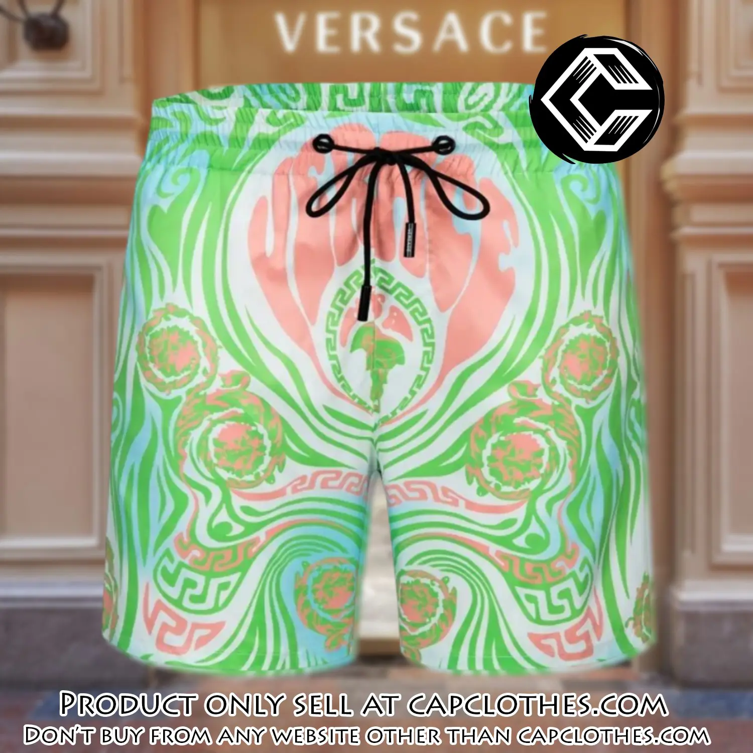 Versace hot 3d luxury all over print shorts pants for men cc5435485